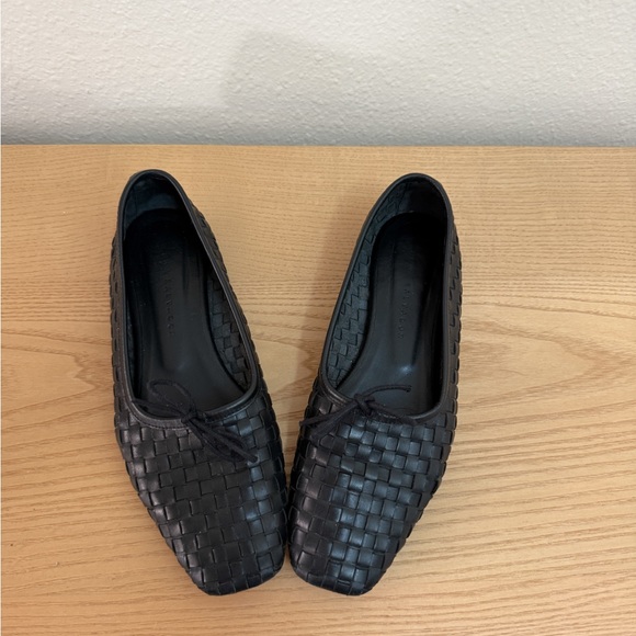 Freda Salvador Jada Square Toe Ballet Flat-  Black Woven - size 7.5 - Picture 5 of 11